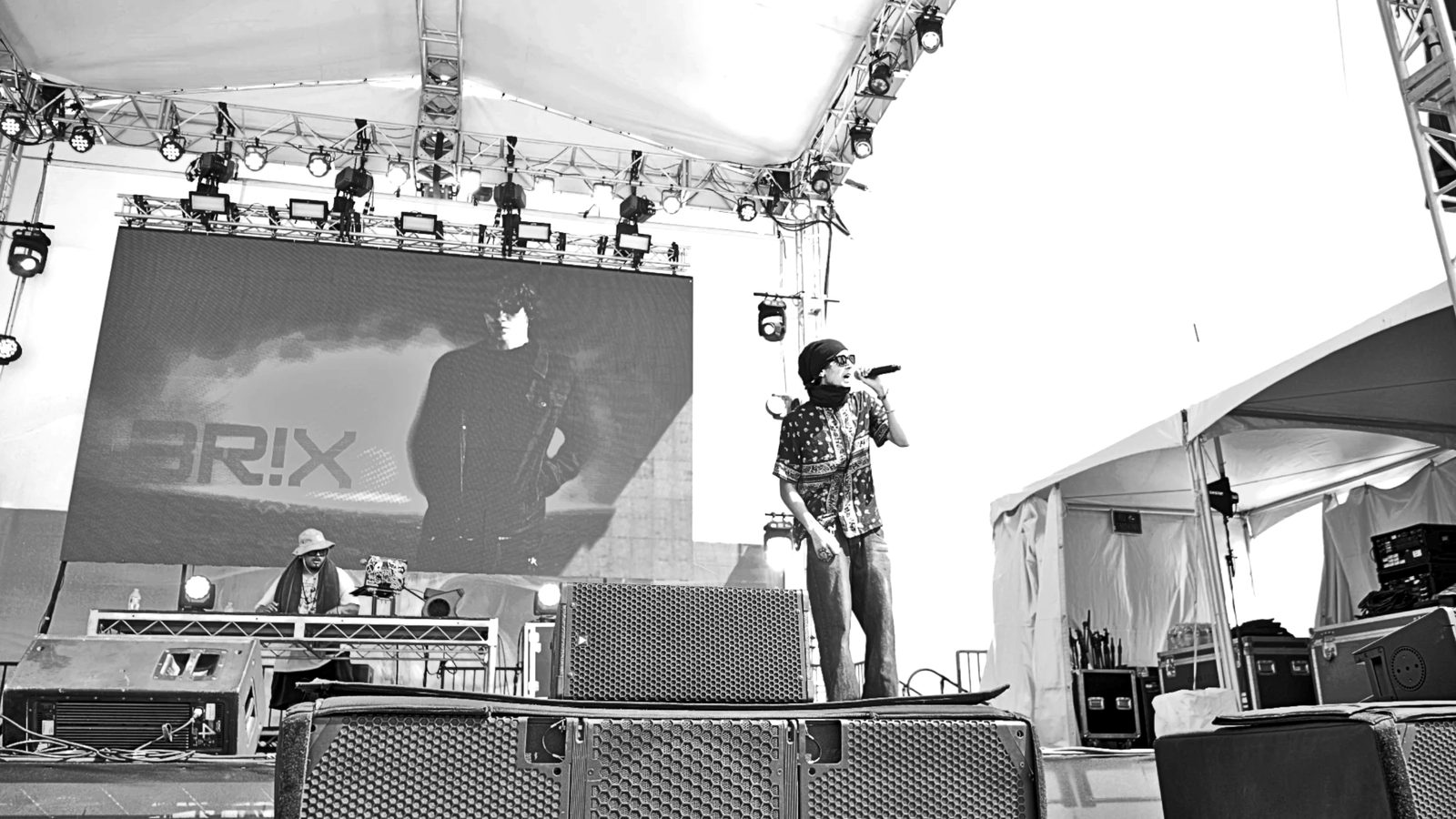 BR!X live on the Hurley stage, US Open, Huntington Beach